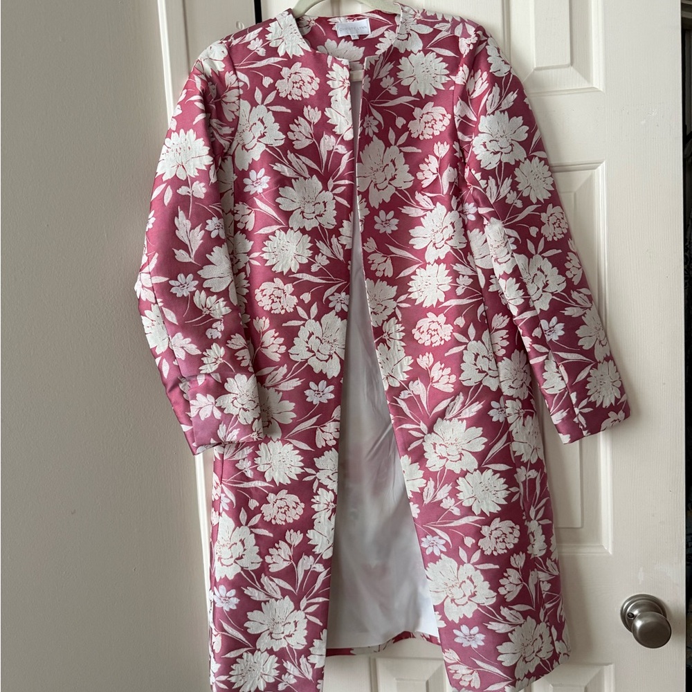 Christy Lynn Porter Coat - Rose Damask